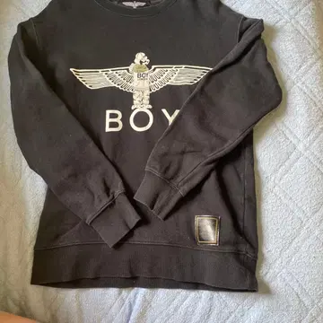 BOY 블랙 맨투맨 트레이닝복