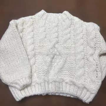 nalm. 울 케이블 루즈 니트