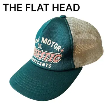 THE FLAT HEAD 메쉬 캡 그린 아메카지 [ 레어 ]