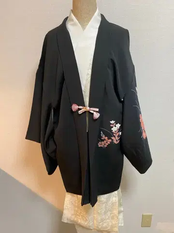 겉옷 기모노 순수 실크