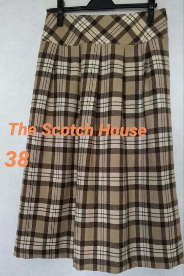 The Scotch House 체크 무늬 플레어 스커트 38