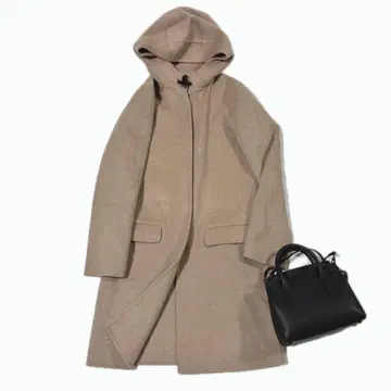 [새상품급] JOSEPH 울 캐시미어 후디드 코트 더블 페이스