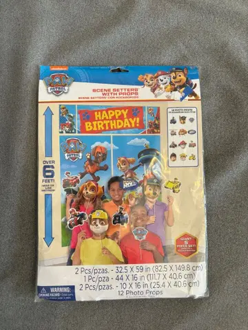 PAW 패트롤 벌스데이 장식 세트