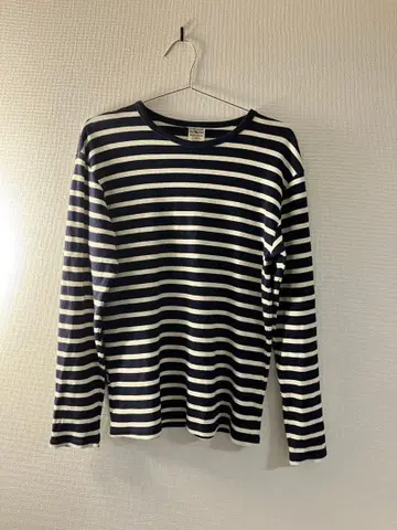 AVIREX U.S.A. 스트라이프 긴팔 티셔츠 M