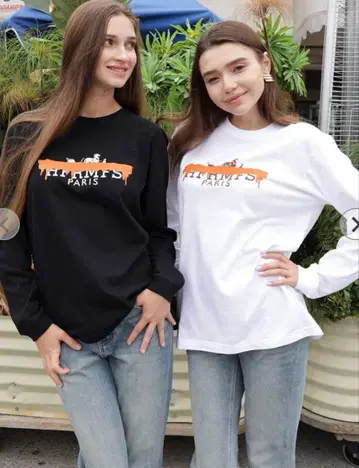 택 포함 새상품 MICALLE MICALLE 패러디 프린트 T셔츠 L