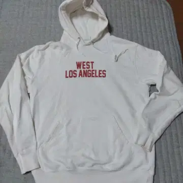 Champion 화이트 후드티 X-LARGE