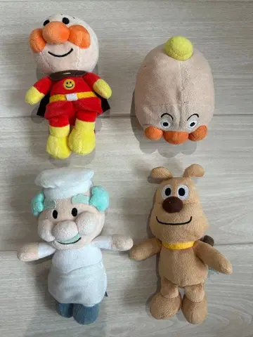 호빵맨 봉제 인형 4체 세트