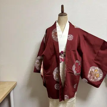 겉옷 기모노 순수 실크