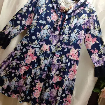 저리 소재 A라인 튜닉 사이즈 42 40 38