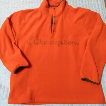 Champion 플리스 자켓 XL 사이즈 오렌지