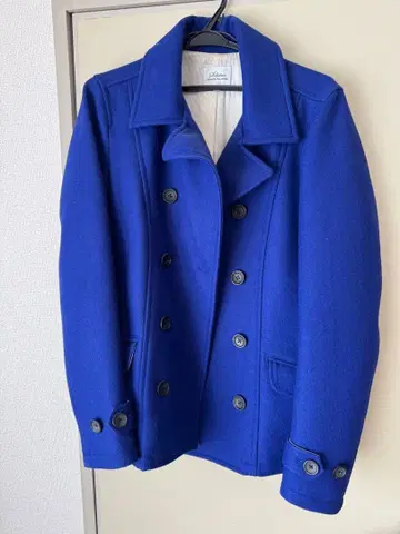 남성용 울 피 코트