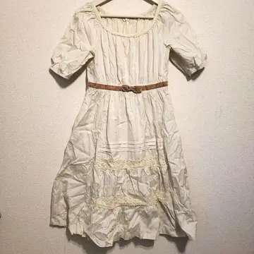 에밀리 템플큐트 원피스 아이보리 코튼 100%