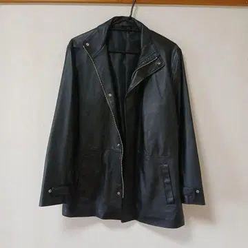 빅 사이즈 크리스천 모드 램 가죽 테일러드 자켓 LL