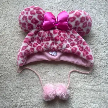 미니 레오파드 무늬 팬캡