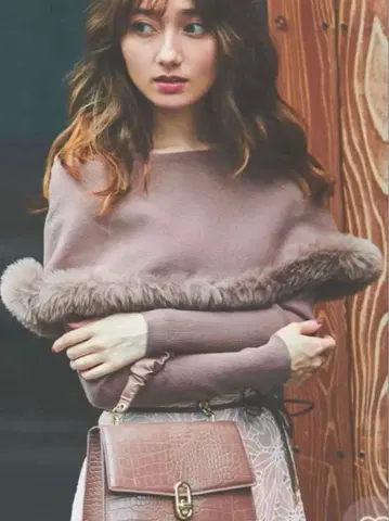 noela 퍼 트리밍 컬러 니트 SNIDEL eimy