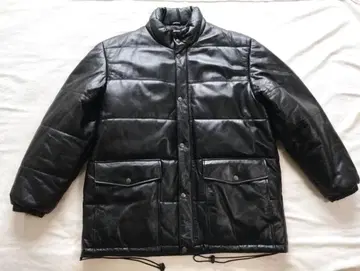 충전솜 가죽 자켓 L 블랙 DURANTE 램 가죽 양가죽 블랙