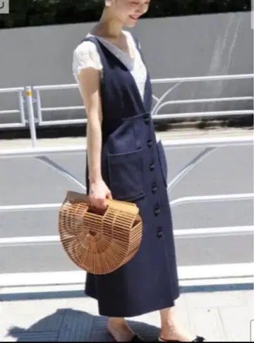 IENA 앞 버튼 점퍼 스커트 살로펫 올인원