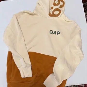 GAP 후드 부착 후드티 크림/브라운