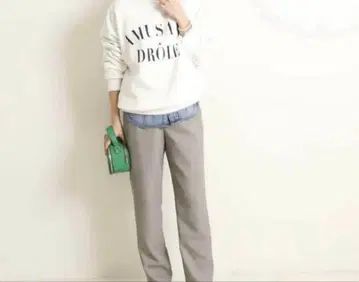 IENA 울 새틴 테이퍼드 팬츠