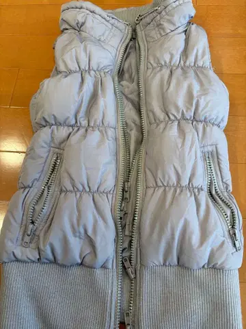 더블 지퍼 다운 베스트 새상품급