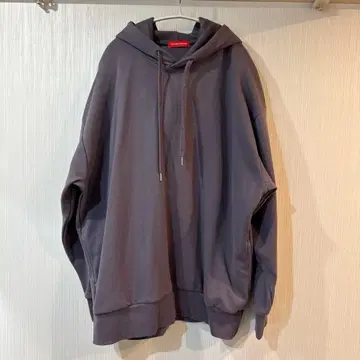 MAISON SPECIAL 그레이 후드 부착 후드티