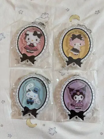 산리오 커스텀 아크릴 참 블랙 리본 묶음 판매 특가