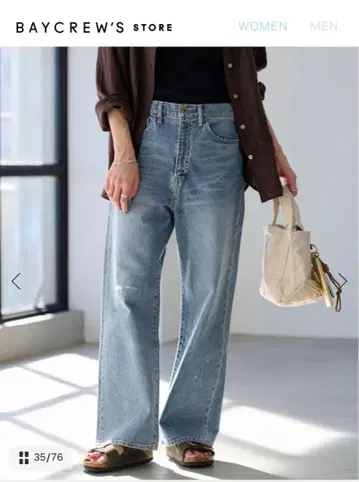 FRAMeWORK 데님 스트레이트 팬츠 34