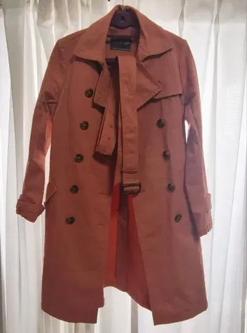 mimi & roger 미미앤로저 오렌지 트렌치코트