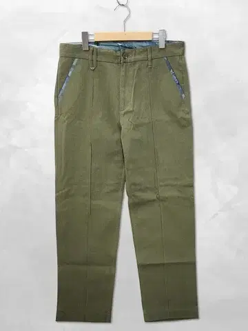 보 VOO 코튼 와이드 테이퍼드 팬츠 2 KHAKI(카키)