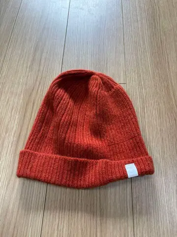 컨디션 최상! halo comodity 오렌지 변칙 리브 니트 모자