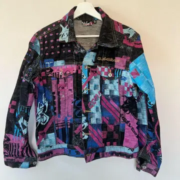 QUIKSILVER 퀵실버 올 패턴 데님 자켓 archive
