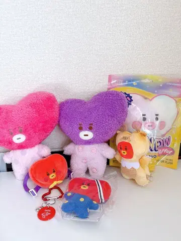 BT21 TATA 봉제 인형 마스코트 묶음 판매