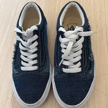 데님 스니커즈 캐주얼 거의 미사용