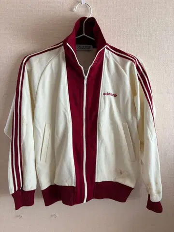 adidas 저지 화이트/버건디 얼룩 있음