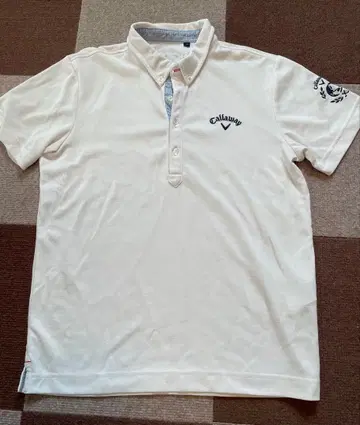 Callaway 화이트 피케 셔츠 골프웨어