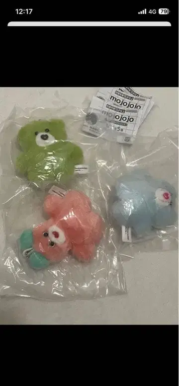 모조조조 봉제 인형 세트 3개