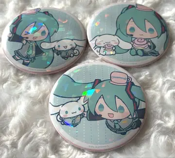 라쿠텐 컬렉션 라쿠텐 복권 캔뱃지 하츠네 미쿠 시나모롤 시나몬