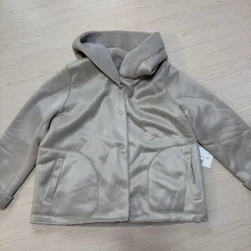 [ 정가 26,000엔 ] 메틀리제 보아 코트 라이트 그레이지 야마다 M