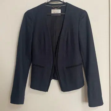 베이지 노카라 자켓