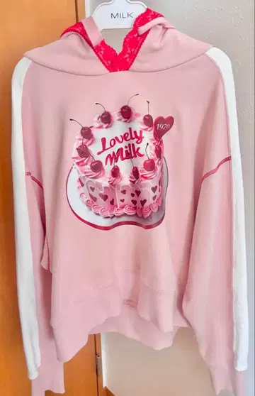 MlLK 러블리 milk tops 핑크