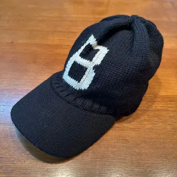 스튜어트 오스틴 울 니트 캡 잉글랜드제 블랙