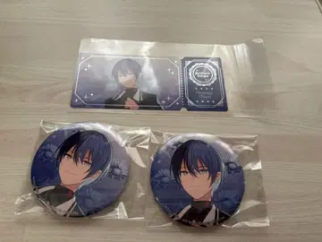 아오야기 토야 겨울 캔뱃지 2개 세트 티켓풍 카드 1장