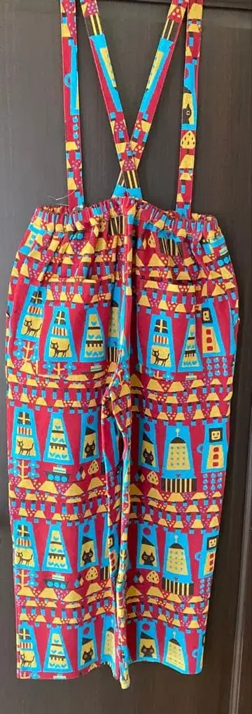 마타노 아츠코 컬러풀 룸웨어 살로펫 팬츠 M 사이즈