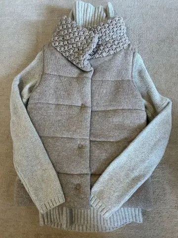 [ 새상품급 ] un dix cors 니트 다운 베스트 ( 베스트만 )