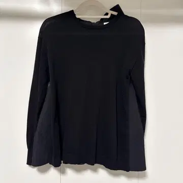 [SONO] 리본 포함 블랙 블라우스