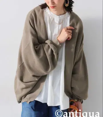 antiqua 안티카 돌먼 니트 가디건