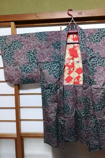 겉옷 모란 패턴 앤티크