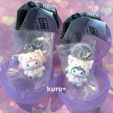 산리오 캐릭터즈 메지루시 액세서리 복슬복슬 스노우 마이멜로디&쿠로미