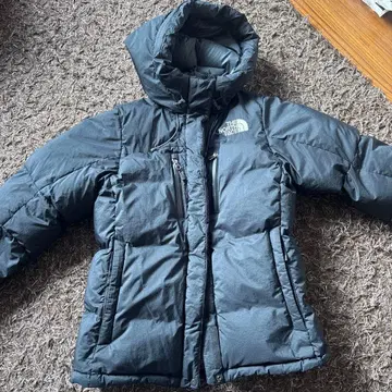 THE NORTH FACE 후드 부착 다운 자켓 그레이