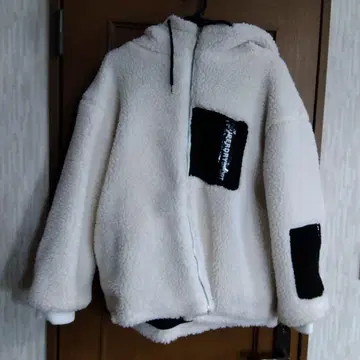 남성용 후드 부착 보아 자켓